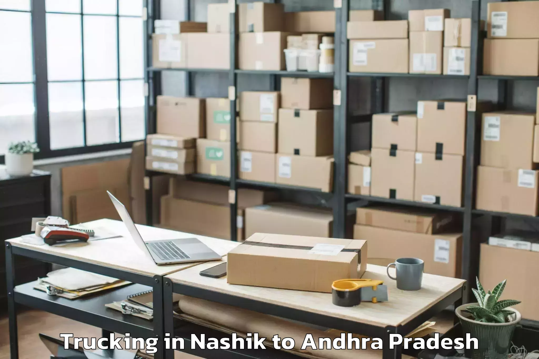 Reliable Nashik to Cherukupalle Arumbaka Trucking